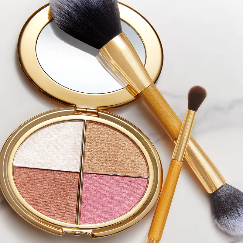 Golden Hour Glow Palette& cheek palette - eyeshadow and highlighter makeup