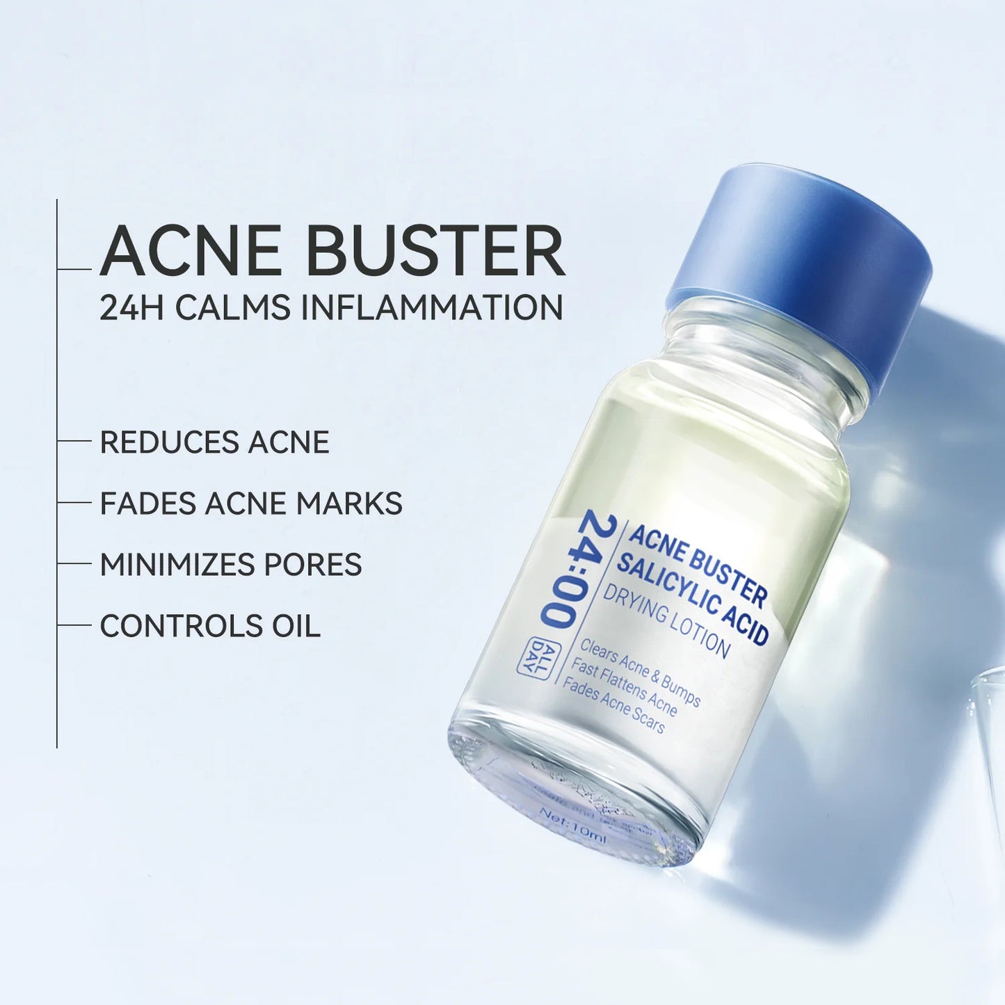 Acne-Clearing Lotion Plus – Unclogs Pores & Fades Marks Overnight(1.8% Encapsulated Salicylic Acid,4% Niacinamide - Exfoliates Blemishes for Oily, Acne-Prone Skin)