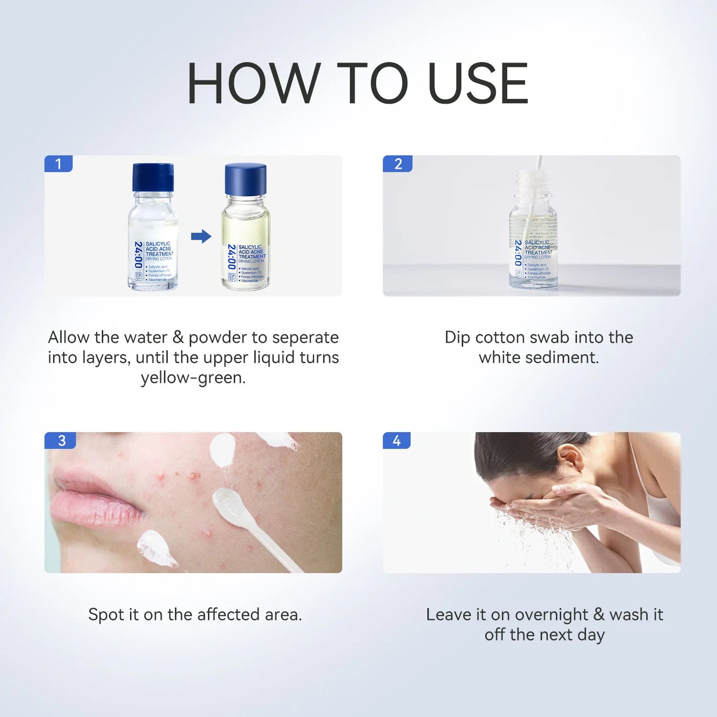 Acne-Clearing Lotion Plus – Unclogs Pores & Fades Marks Overnight(1.8% Encapsulated Salicylic Acid,4% Niacinamide - Exfoliates Blemishes for Oily, Acne-Prone Skin)