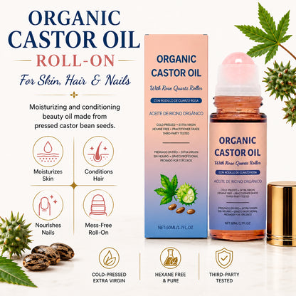 Pureyan New upgrade Organic Castor Oil Roll-On